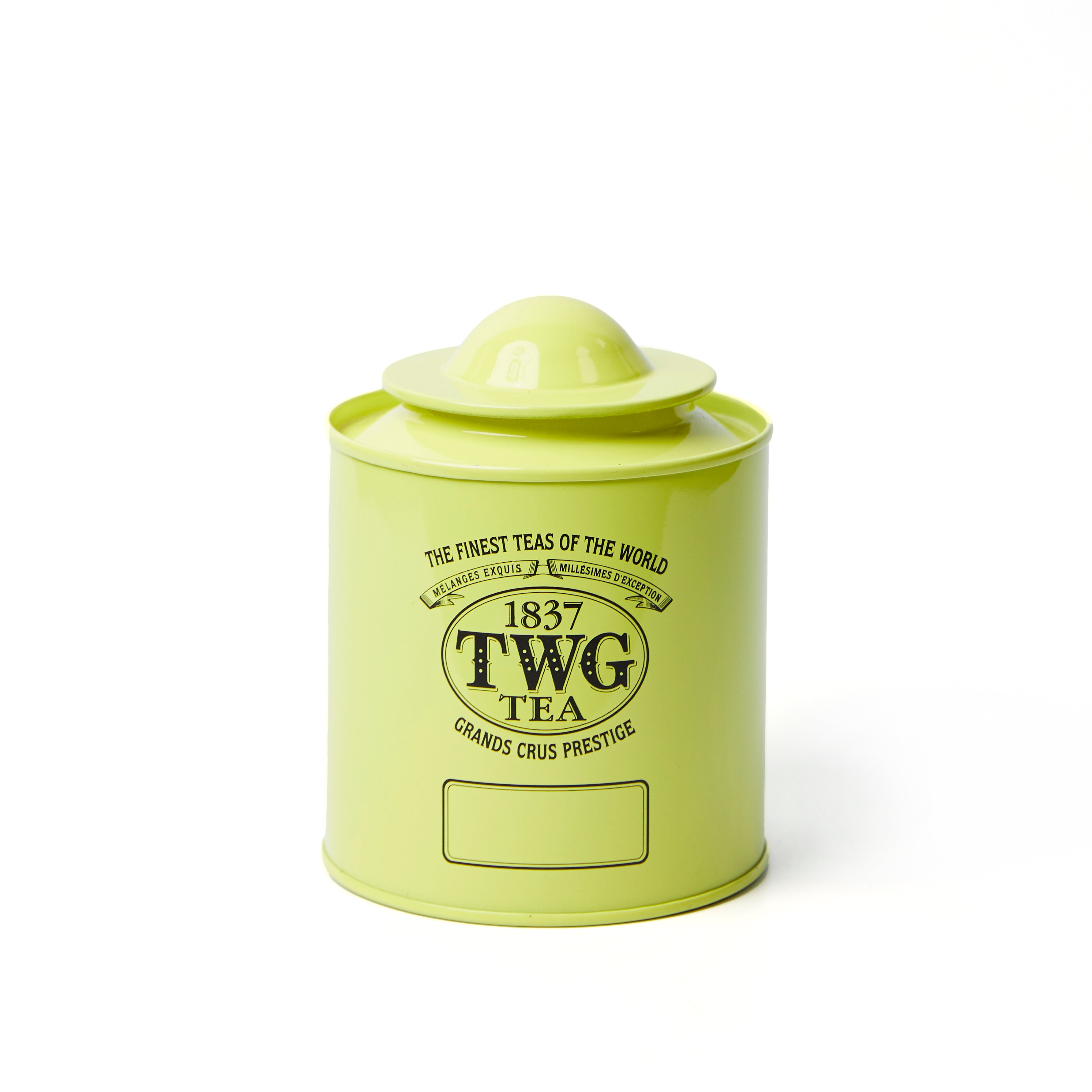 Saturn TWG Tea tin in Canary Yellow