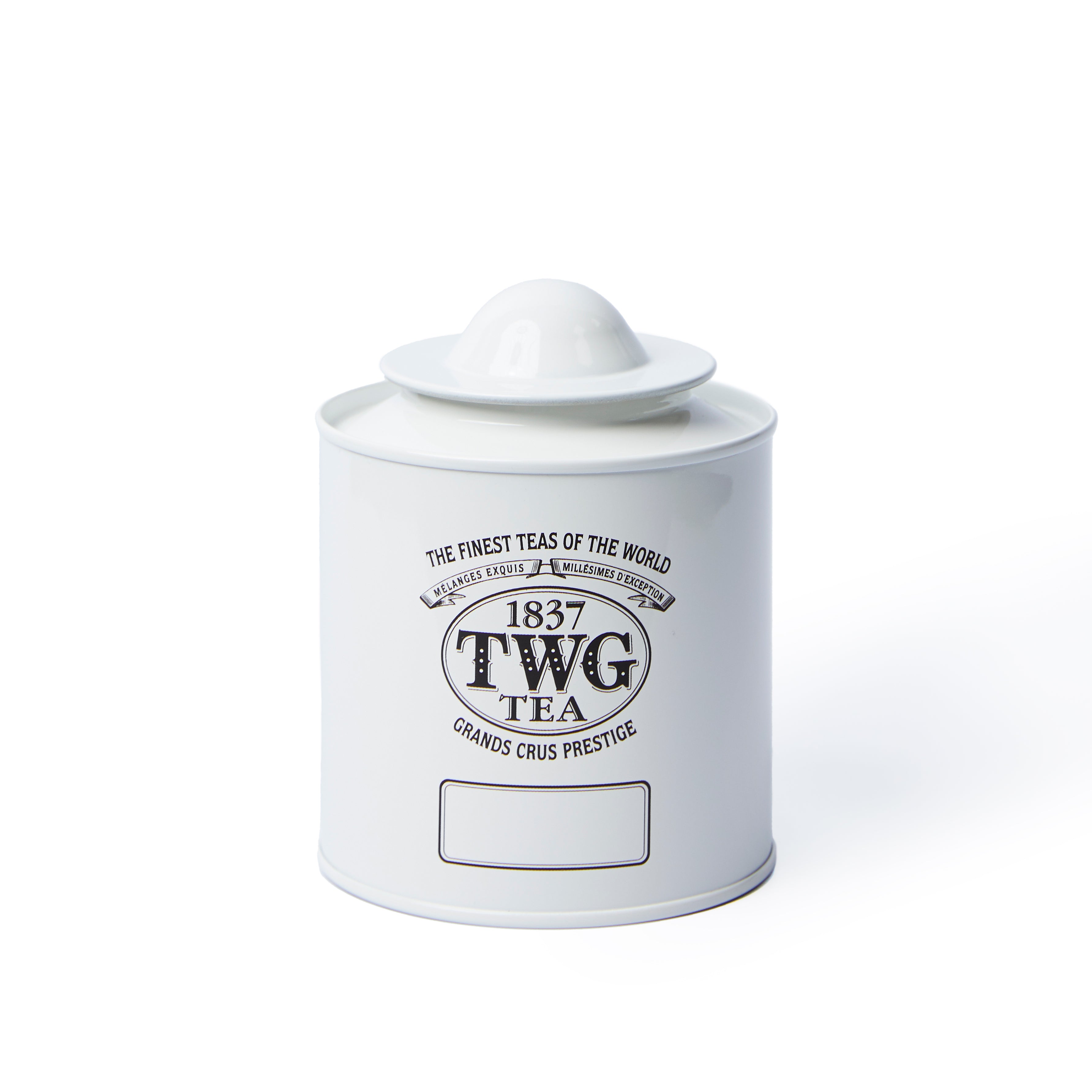 Saturn TWG Tea tin in White